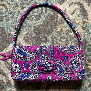 Vera Bradley Knot Just a Clutch in Boysenberry Paisley